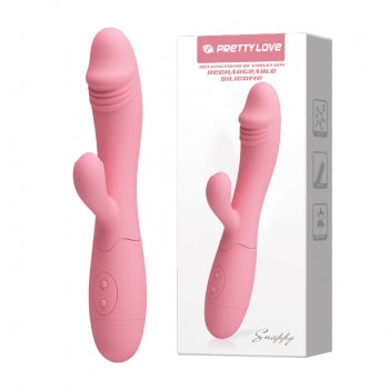 Pretty Love - Vibrator Kelinci Jepret (Merah Muda)