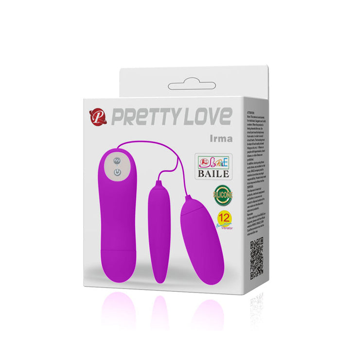 Pretty Love - Máy rung trứng massage điều khiển từ xa Irma (Màu tím)