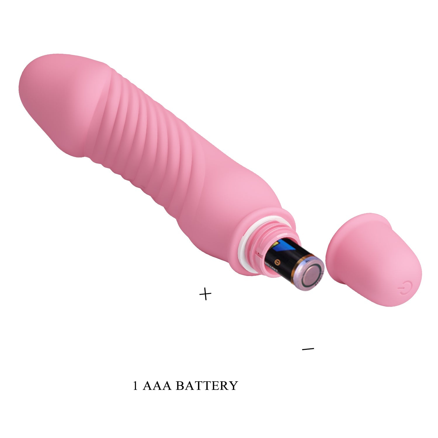 Pretty Love - Stev Vibrating Realistic Dildo (Màu hồng)