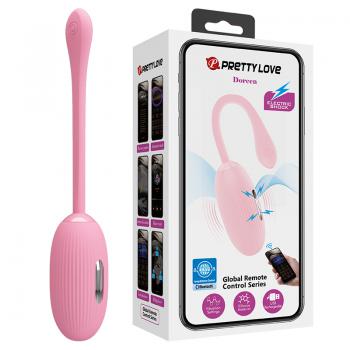 Pretty Love - Doreen App-Controlled Egg Massager Vibrator (Pink)