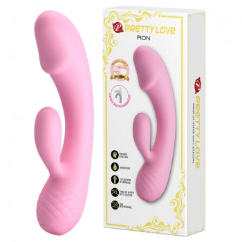 Pretty Love - Ron Flexible Rabbit Vibrator (Màu hồng)