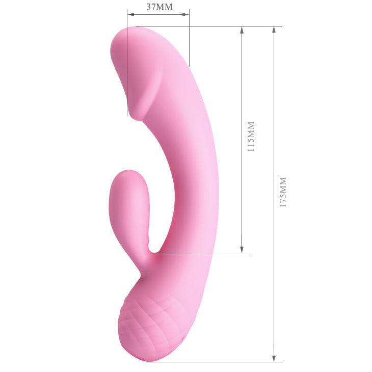 Pretty Love - Ron Flexible Rabbit Vibrator (Màu hồng)