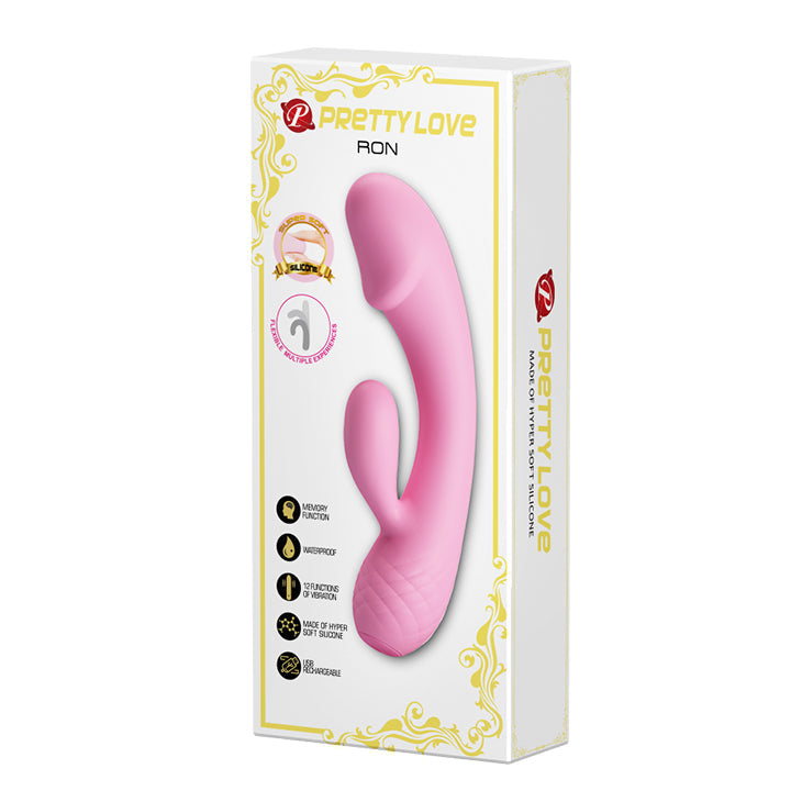 Pretty Love - Ron Flexible Rabbit Vibrator (Màu hồng)