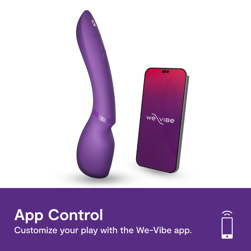 WE VIBE - Wand 2 App-Controlled Wand Massager (Purple)