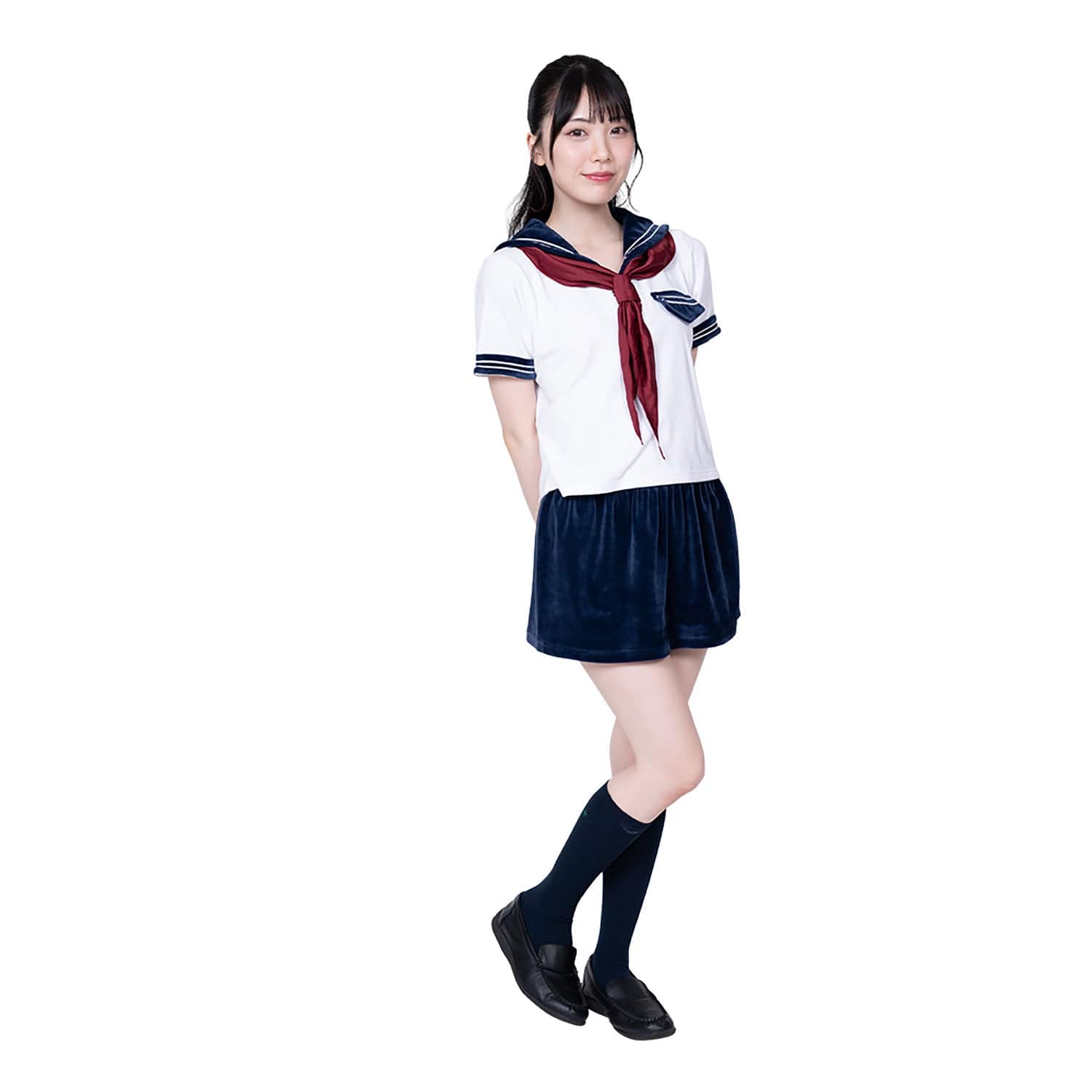 AandT - Fluffy and Cute Sailor Uniform Costume (White) AT1034 CherryAffairs