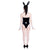 AandT - Fluffy and Cute Sexy Bunny Girl Costume (Black) AT1035 CherryAffairs