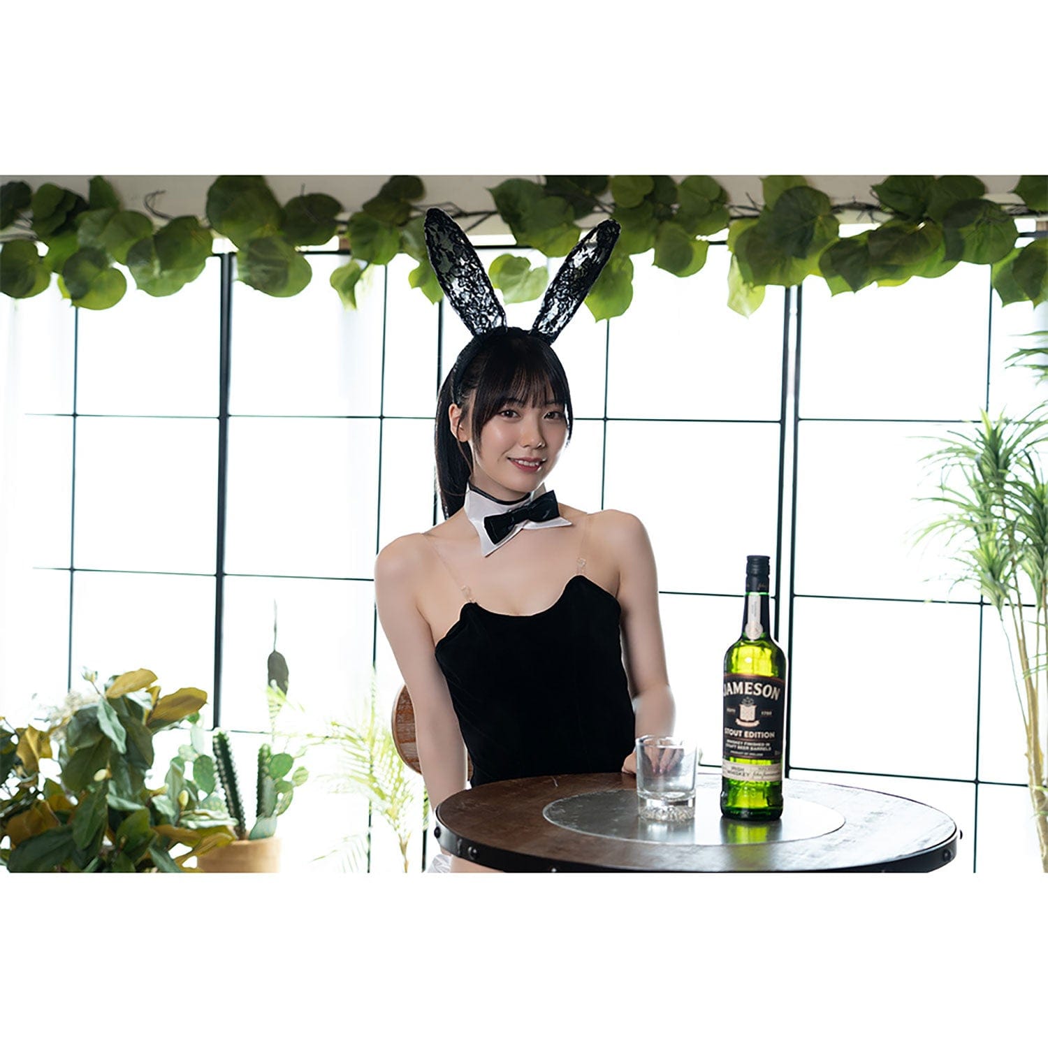 AandT - Fluffy and Cute Sexy Bunny Girl Costume (Black) AT1035 CherryAffairs