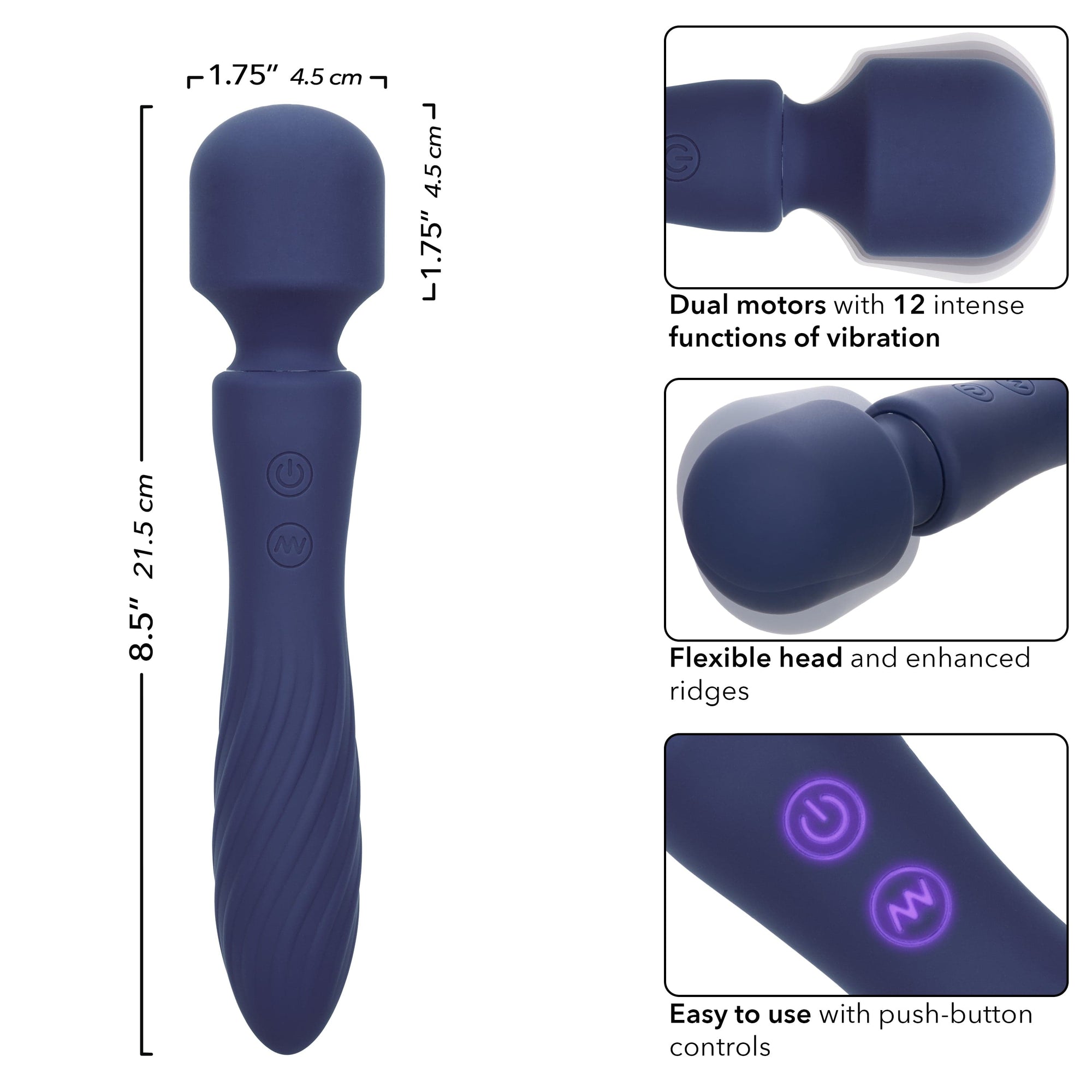 California Exotics - Charisma Mystique Wand Massager (Purple) CE2101 CherryAffairs