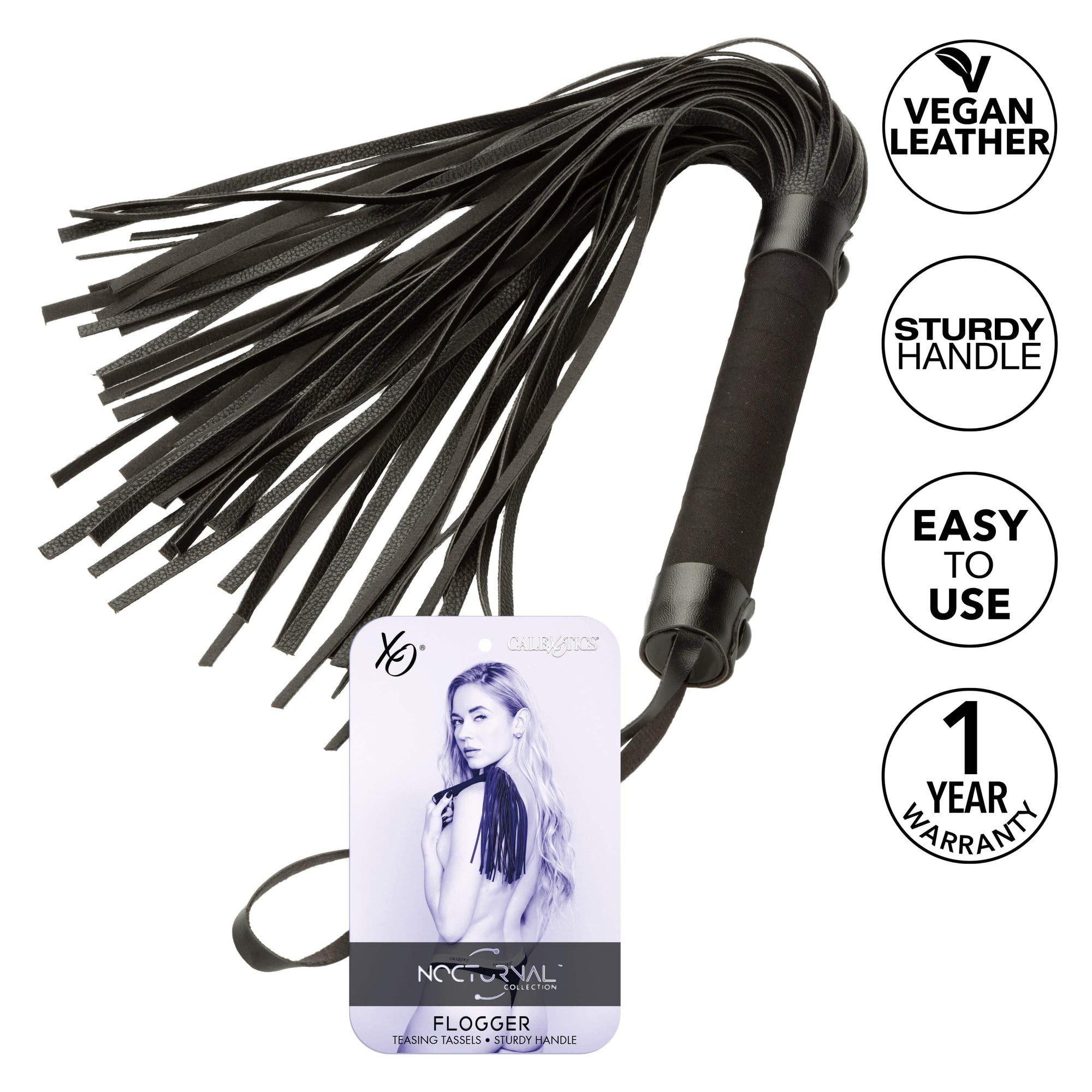 California Exotics - Nocturnal Collection Flogger (Black) CE2069 CherryAffairs