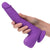 California Exotics - Rechargeable Gyrating and Thrusting Silicone Studs Realistic Dildo with Balls 9.5" (Purple) CE2045 CherryAffairs