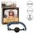 California Exotics - Ride 'em Premium Denim Collection Ball Gag (Blue) CE2085 CherryAffairs