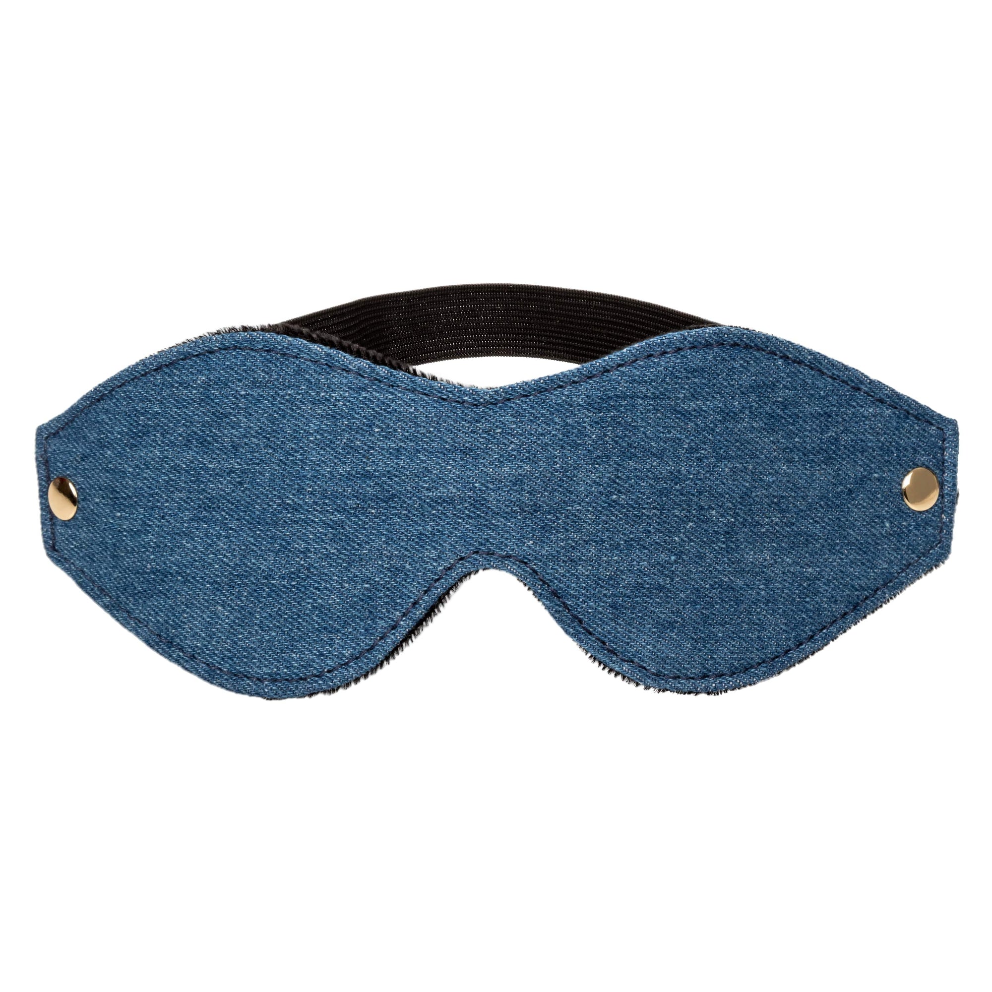 California Exotics - Ride 'em Premium Denim Collection Eye Mask (Blue) CE2087 CherryAffairs