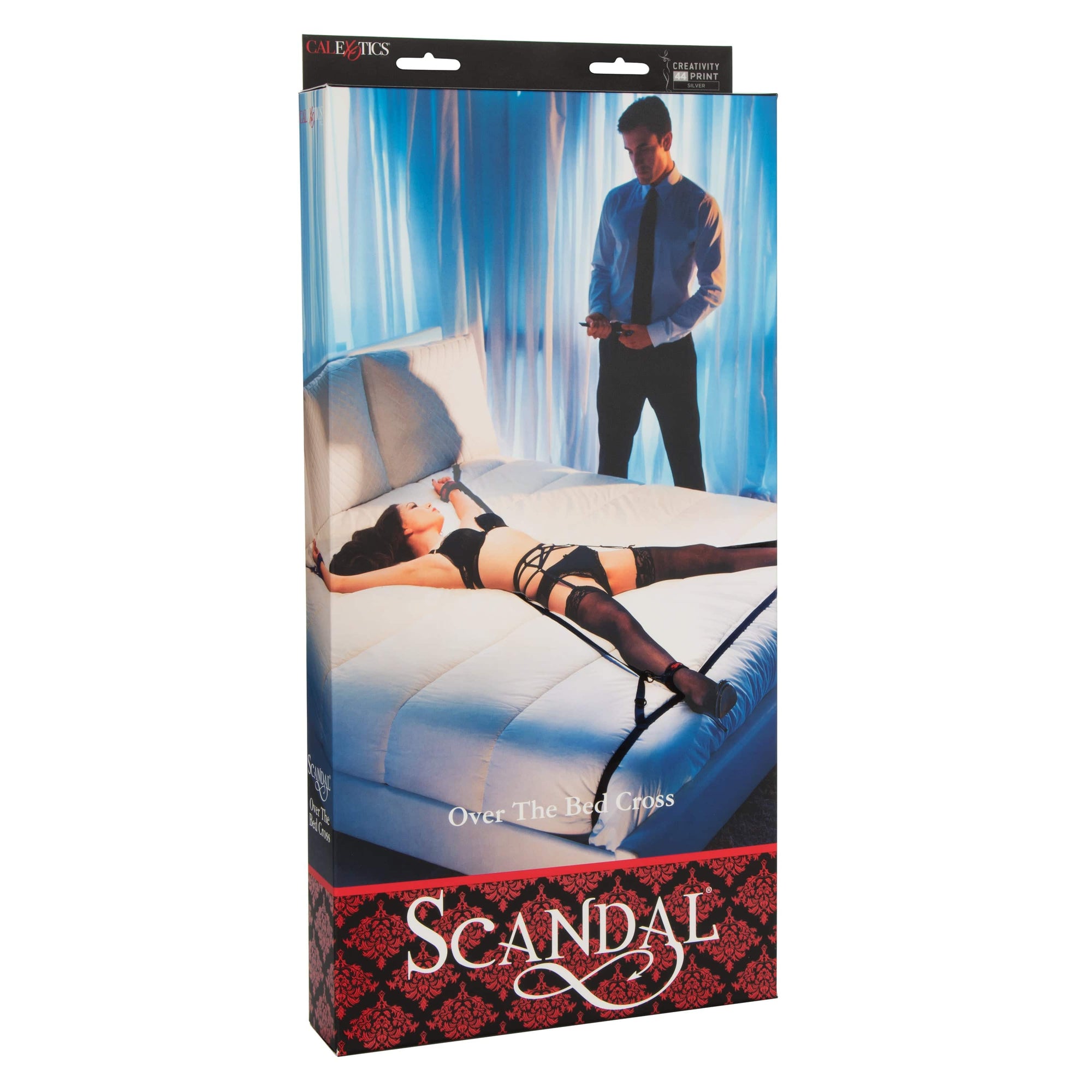 California Exotics - Scandal Over the Bed Cross Restraints (Black) CE2083 CherryAffairs