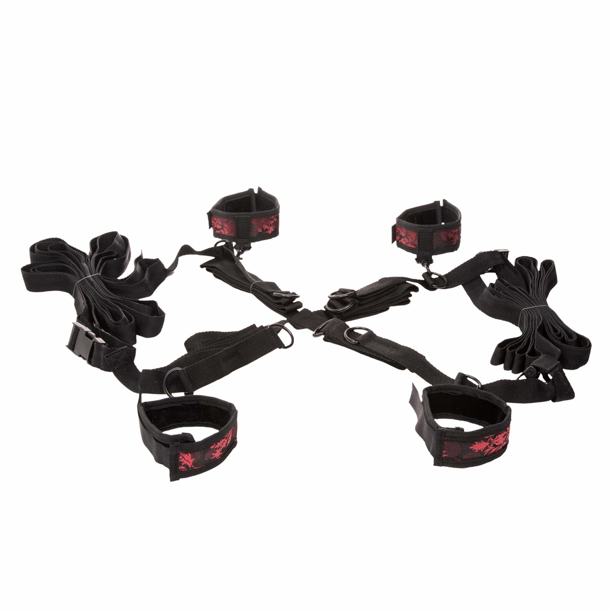 California Exotics - Scandal Over the Bed Cross Restraints (Black) CE2083 CherryAffairs