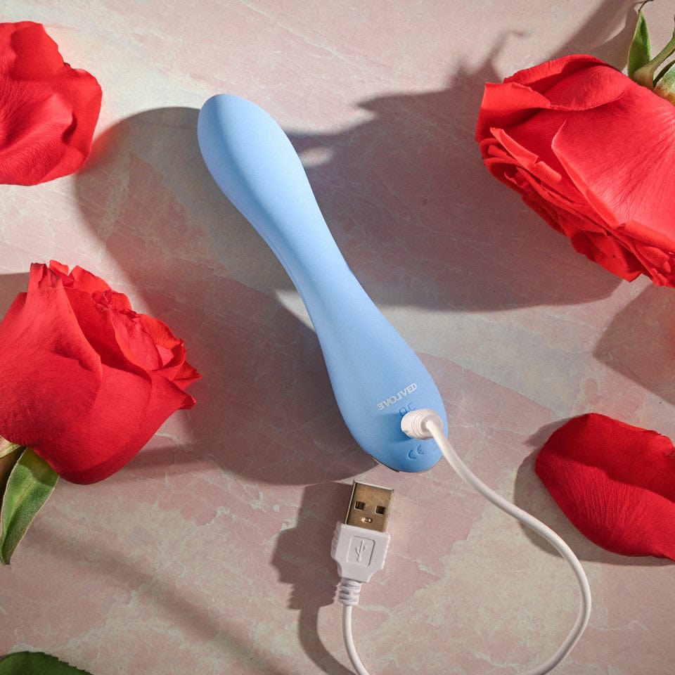 Evolved - Blue Crush G Spot Dildo (Blue) EV1147 CherryAffairs