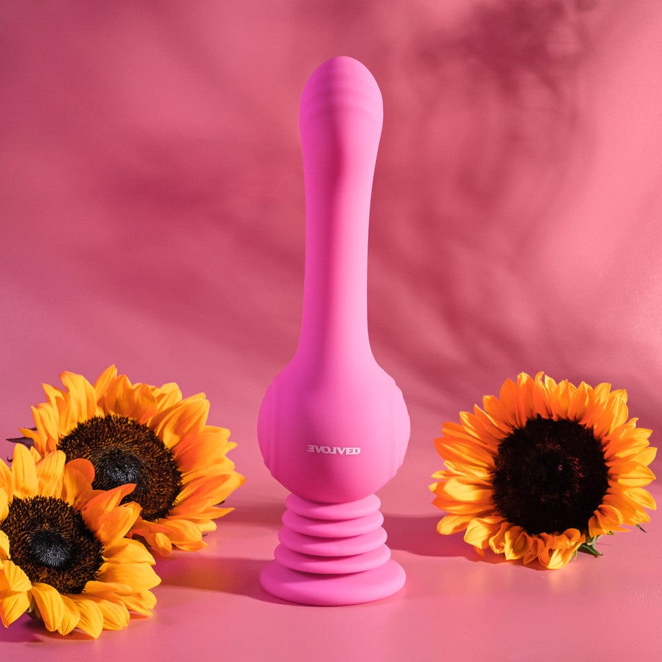 Evolved - Gyro Vibe G Spot Dildo (Pink) EV1153 CherryAffairs