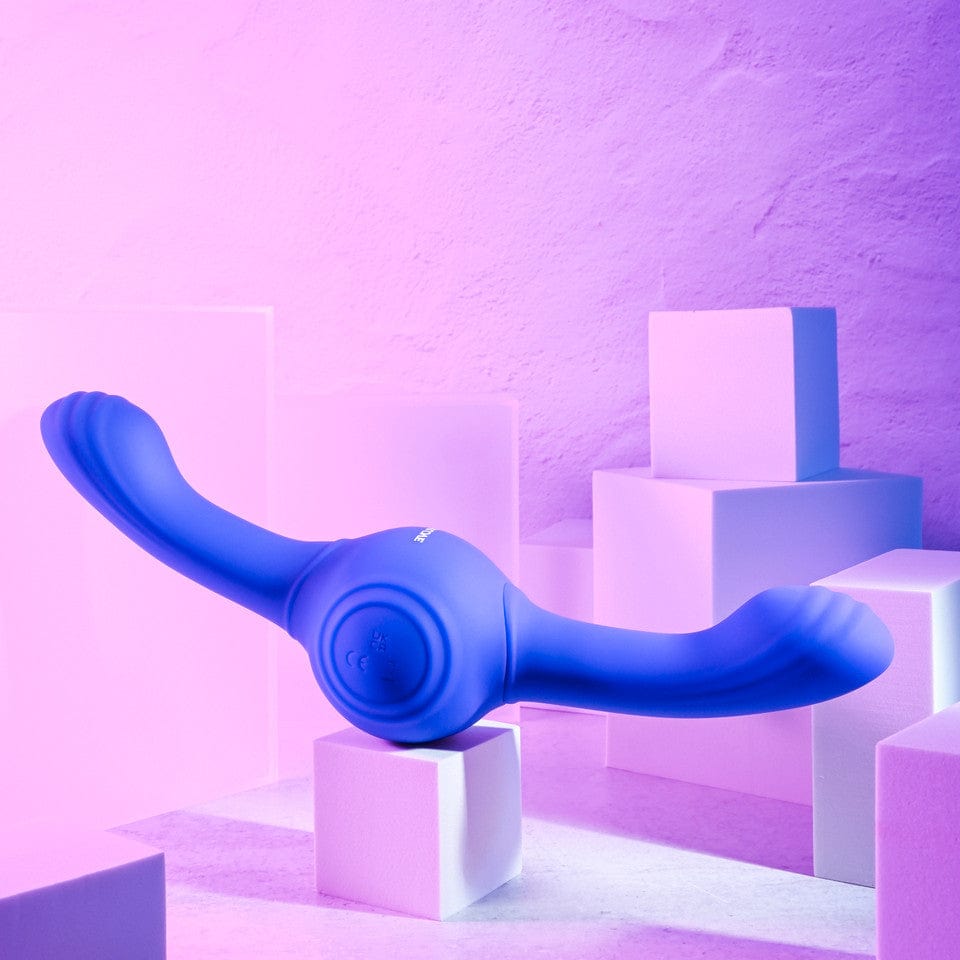 Evolved - Our Gyro Vibe Vibrating Double Dildo (Blue) EV1152 CherryAffairs