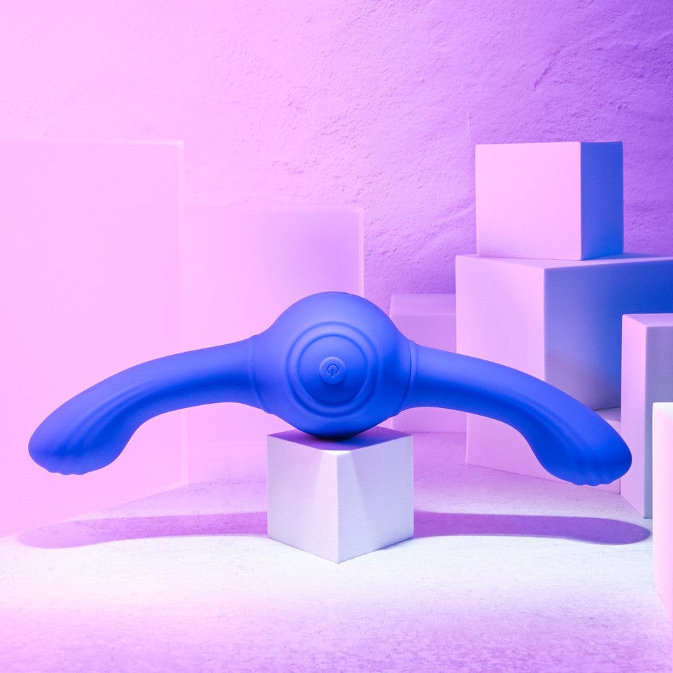 Evolved - Our Gyro Vibe Vibrating Double Dildo (Blue) EV1152 CherryAffairs