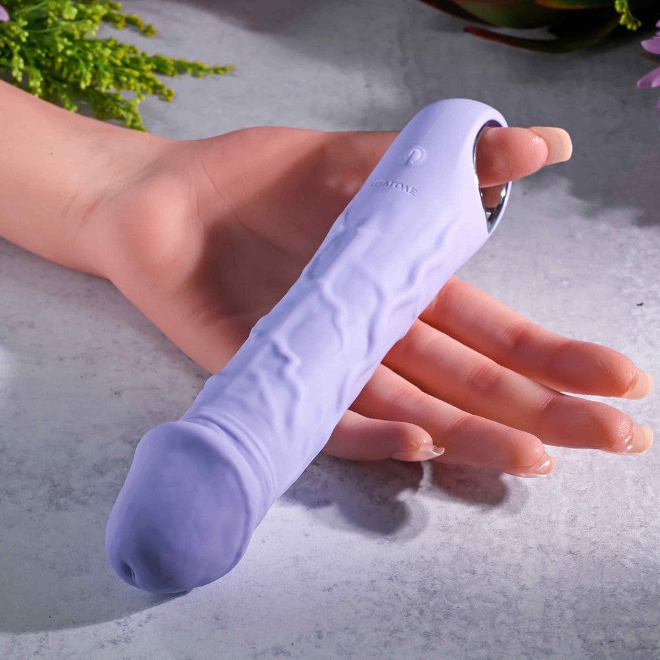 Evolved - Purple Fantasy Vibrating Realistic Dildo 7.25" (Purple) EV1167 CherryAffairs