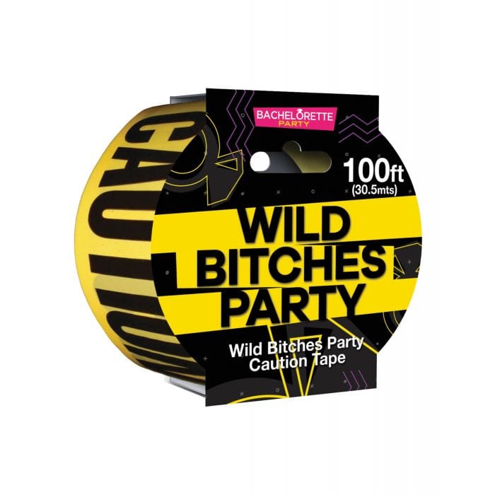 Hott Products - Wild Bitches Caution Party Tape (Yellow) HTP1013 CherryAffairs