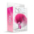 Nixie - Metal Butt Plug with Faux Fur Tail (Pink Metallic) OT1268 CherryAffairs