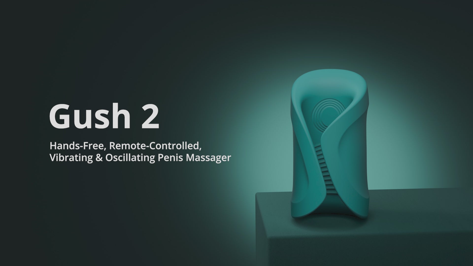 Lovense - Gush 2 App-Controlled Glans Massager Stroker (Green)