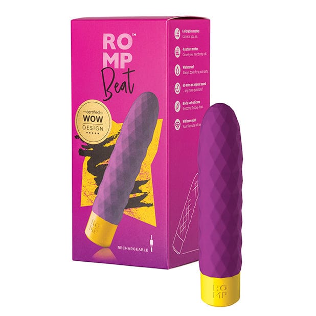 Romp - Beat Vibrating Dildo (Purple) RM1001 CherryAffairs