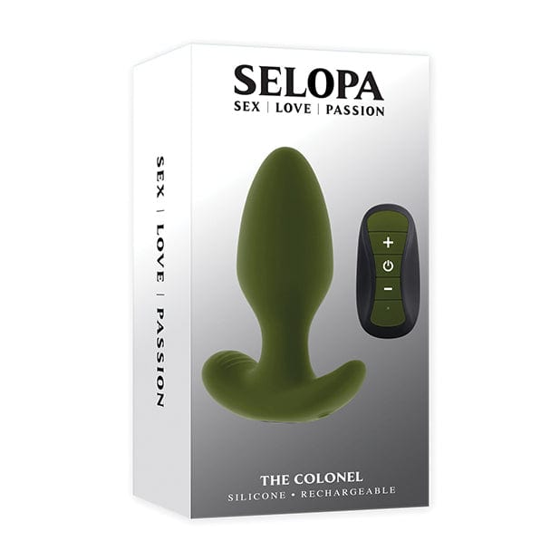 Selopa - The Colonel Remote Control Anal Plug (Green) EV1162 CherryAffairs