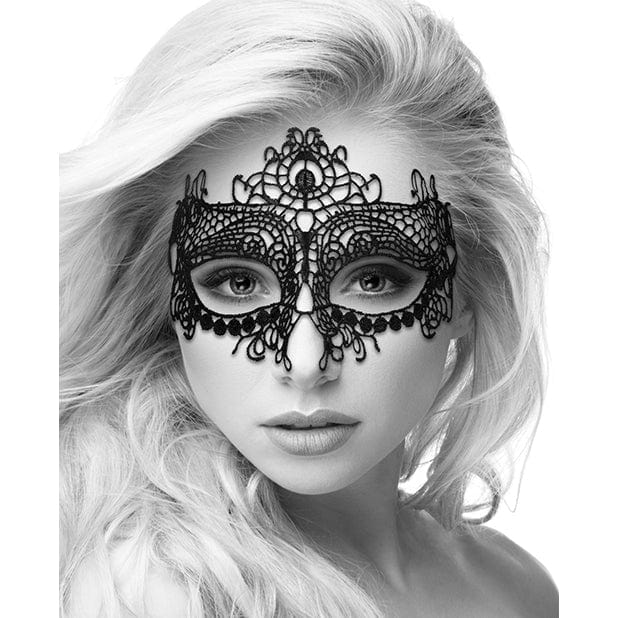 Shots - Ouch Black and White Lace Eye Mask Queen (Black) ST1066 CherryAffairs