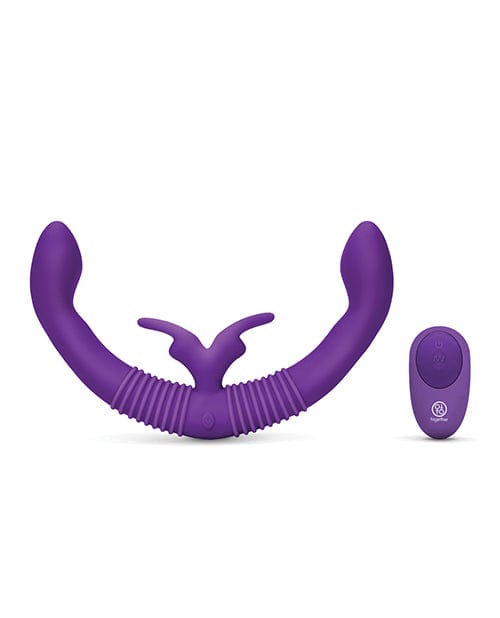 Together - Female Intimacy Vibe with Remote Double Dildo (Purple) OT1271 CherryAffairs