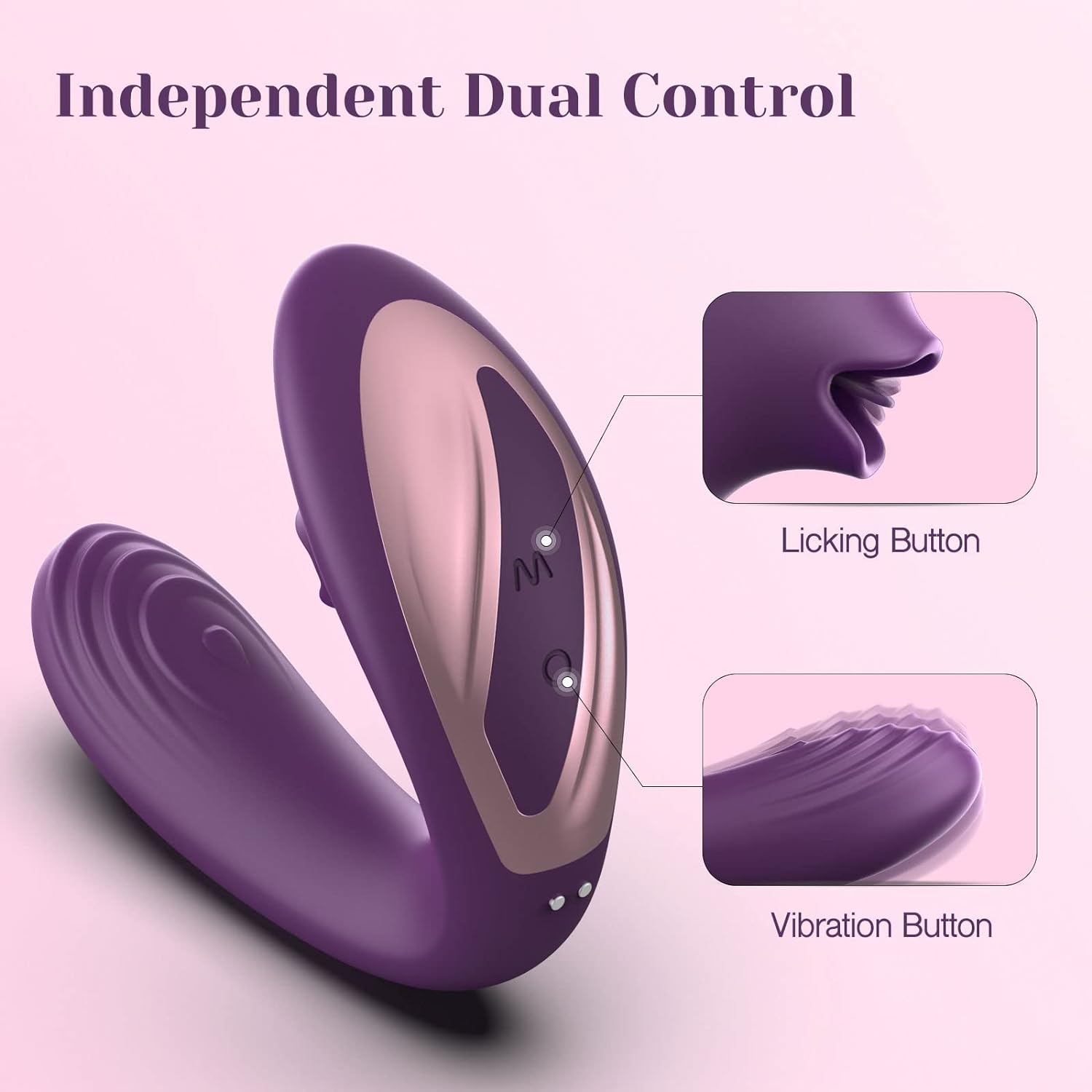 Tracy's Dog - Juicy Clitoral Licking Vibrator OG Lick (Purple) TRD1028 CherryAffairs