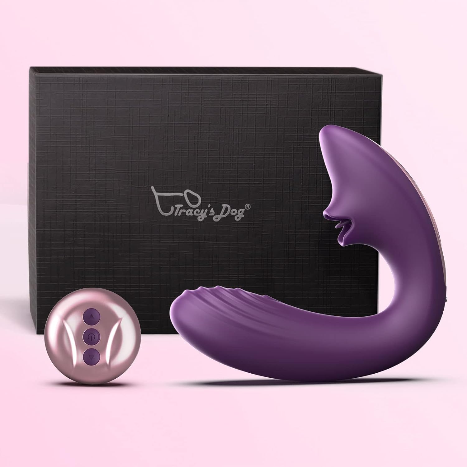 Tracy's Dog - Juicy Clitoral Licking Vibrator OG Lick (Purple) TRD1028 CherryAffairs