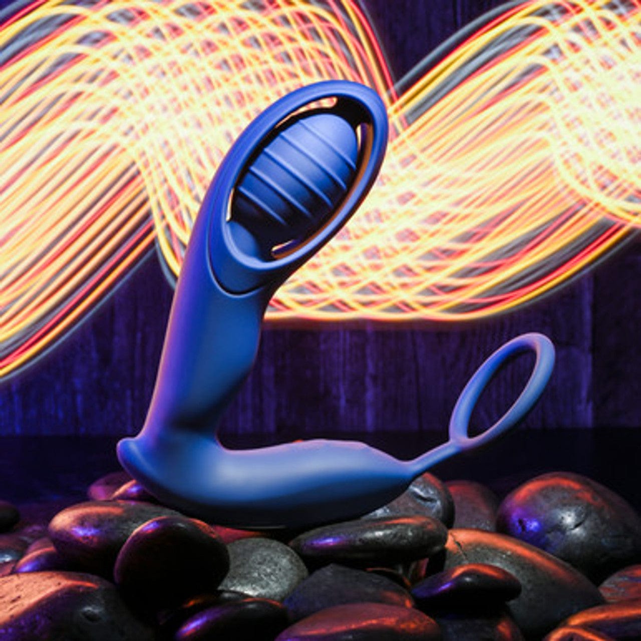 Zero Tolerance - Extra Mile Prostate Massager with Cock Ring (Blue) ZR1076 CherryAffairs