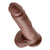 Pipedream - King Cock 8" Cock with Balls (Dark Brown)