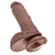 Pipedream - King Cock 8" Cock with Balls (Dark Brown)