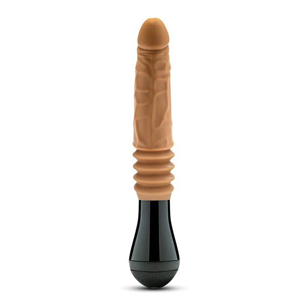 Blush Novelties - Dr Skin Silicone Dr Arthur Thrusting Gyrating Vibrating Dildo (Coklat)