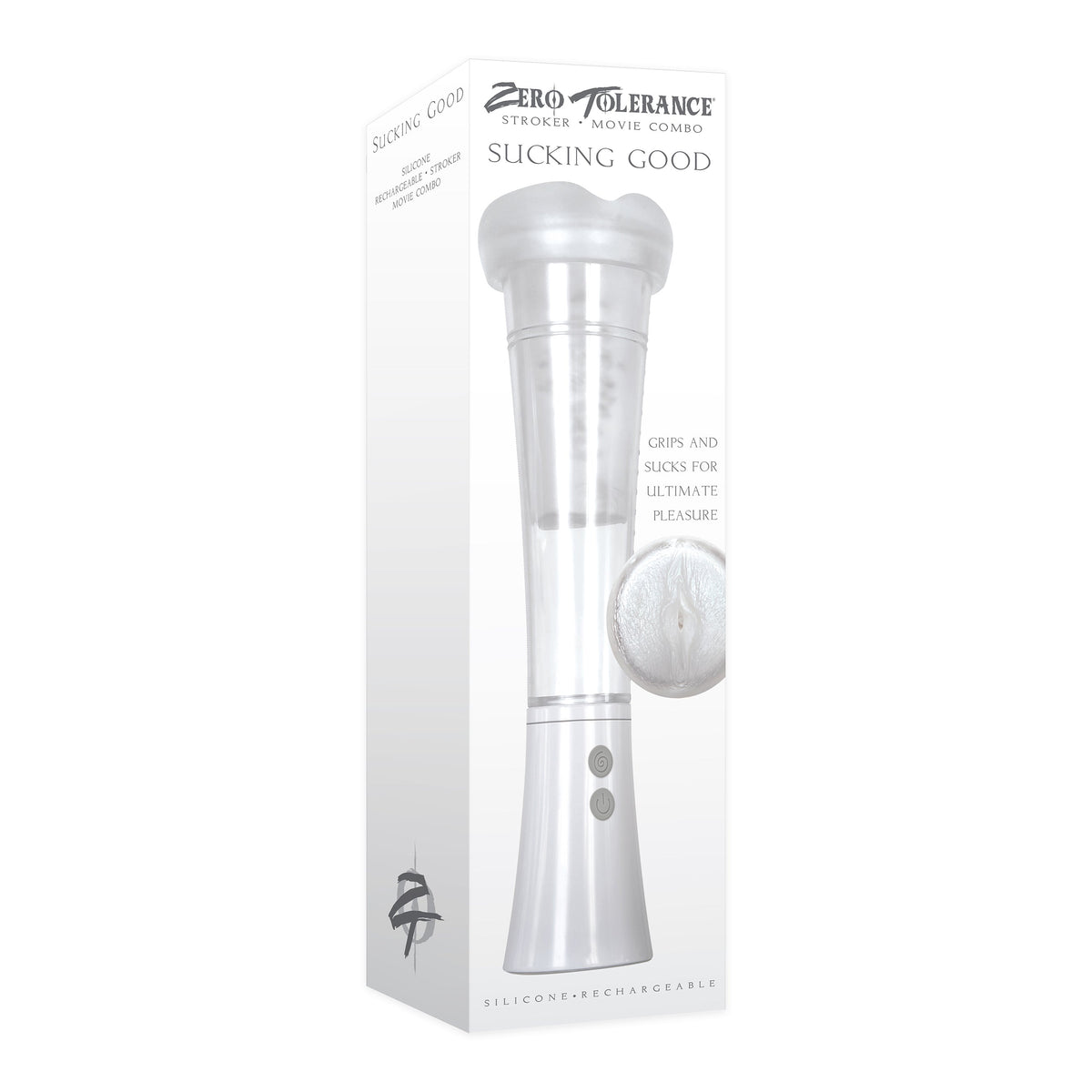 Zero Tolerance - Sucking Good Rechargeable Vacuum Suction Vibrating Masturbator Penis Pump (White)