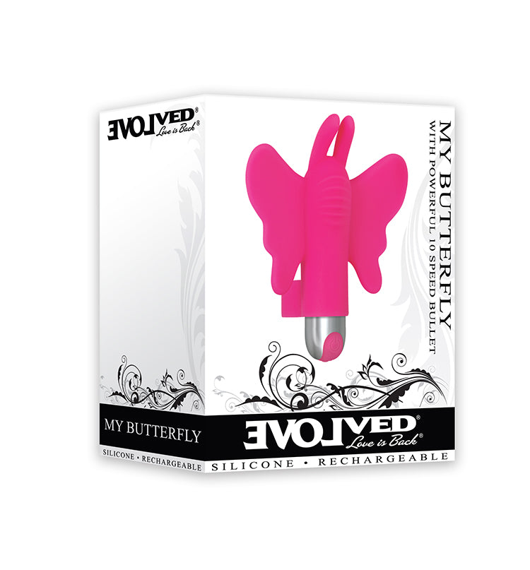 Evolved - Máy rung ngón tay My Butterfly Silicone Bullet (Màu hồng)