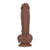 Evolved - Big Shot Dildo Semprot Getaran Realistis yang Dapat Diisi Ulang 8" (Coklat)