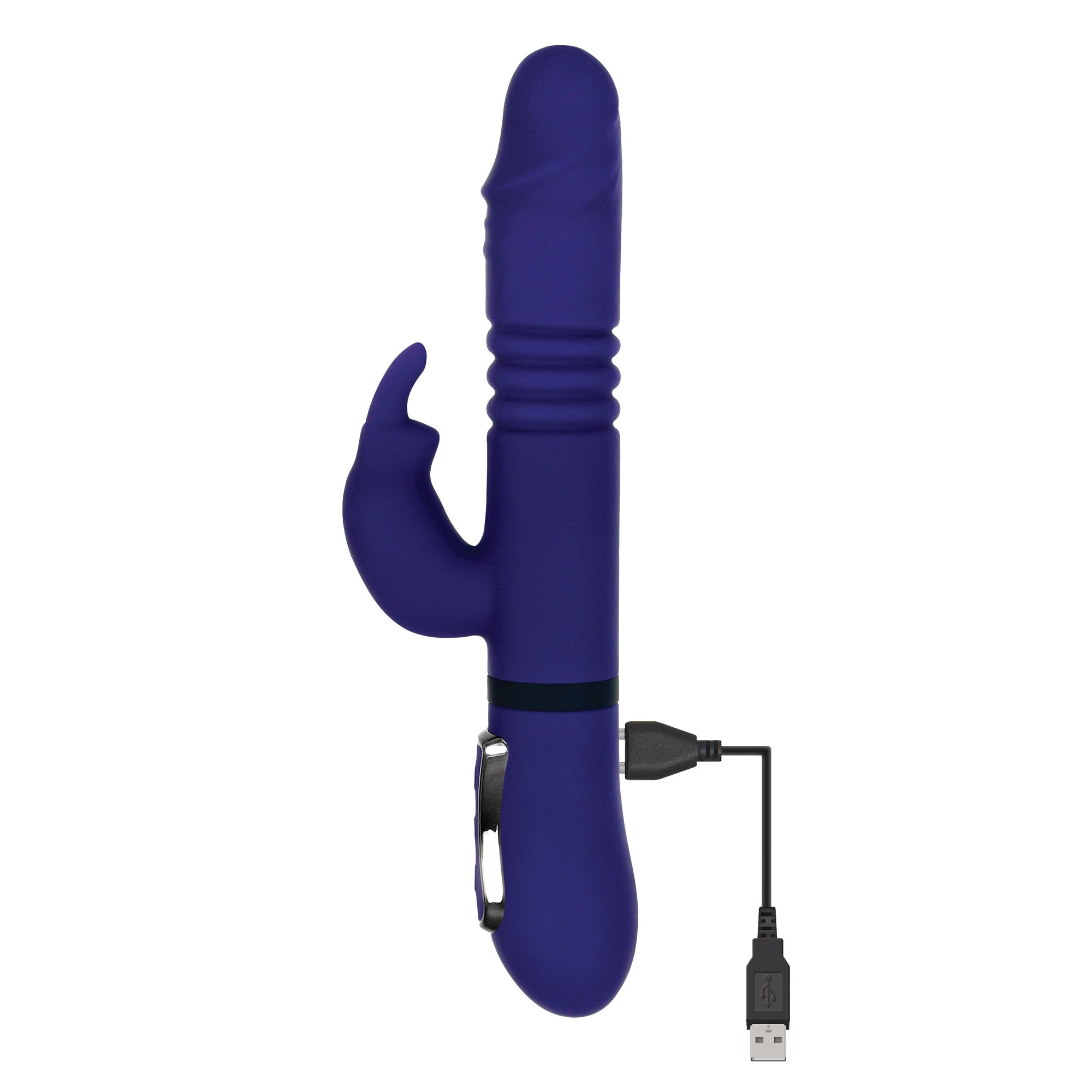 Evolved - Gender X All In One Thrusting Rotating Rabbit Vibrator (Biru)