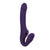 Evolved - 2 Become 1 Remote Tongue Licking Clitoral Air Stimulator Dildo (Purple)