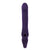 Evolved - 2 Become 1 Remote Tongue Licking Clitoral Air Stimulator Dildo (Purple)