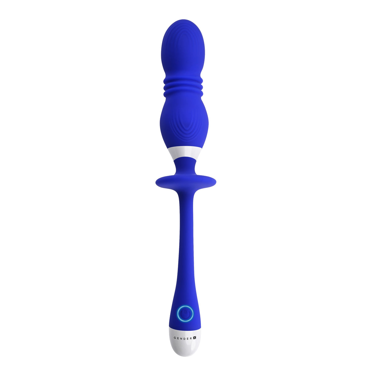 Evolved - Gender X Play Ball Thrusting Egg Vibrator (Biru)