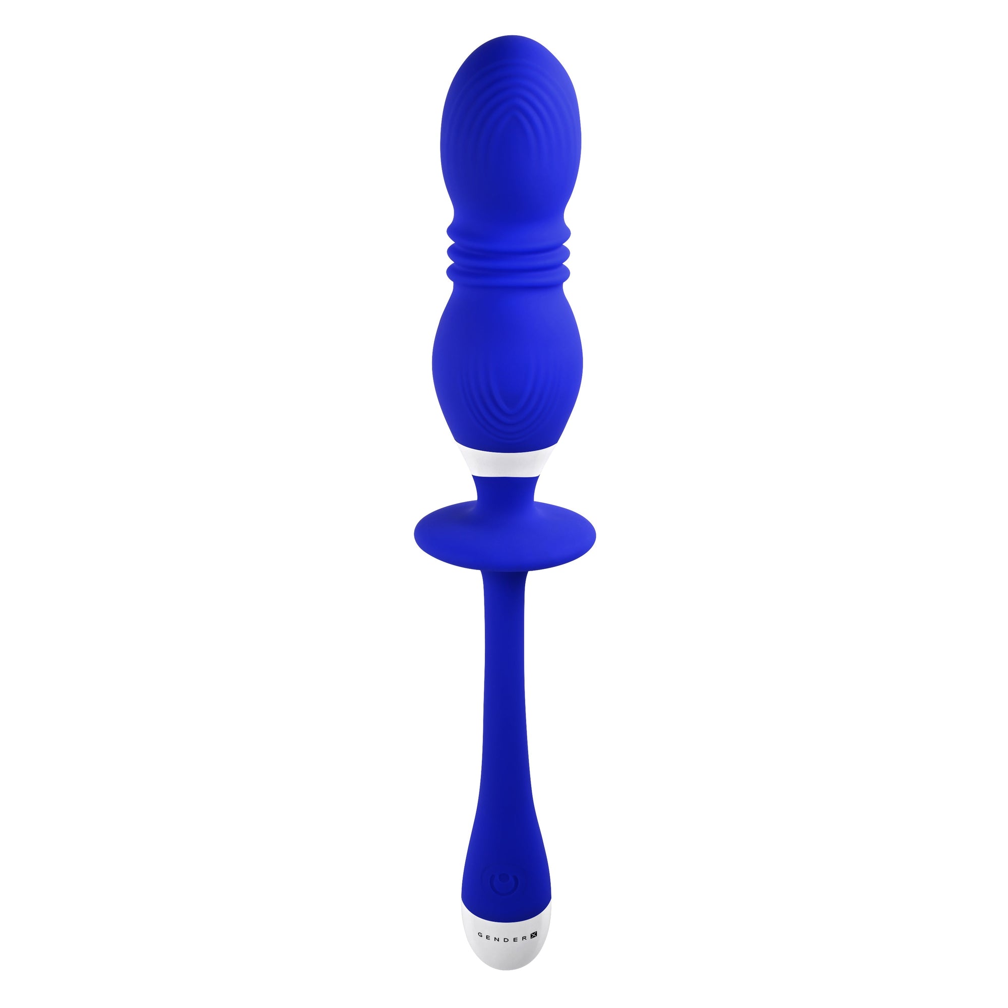 Evolved - Gender X Play Ball Thrusting Egg Vibrator (Biru)