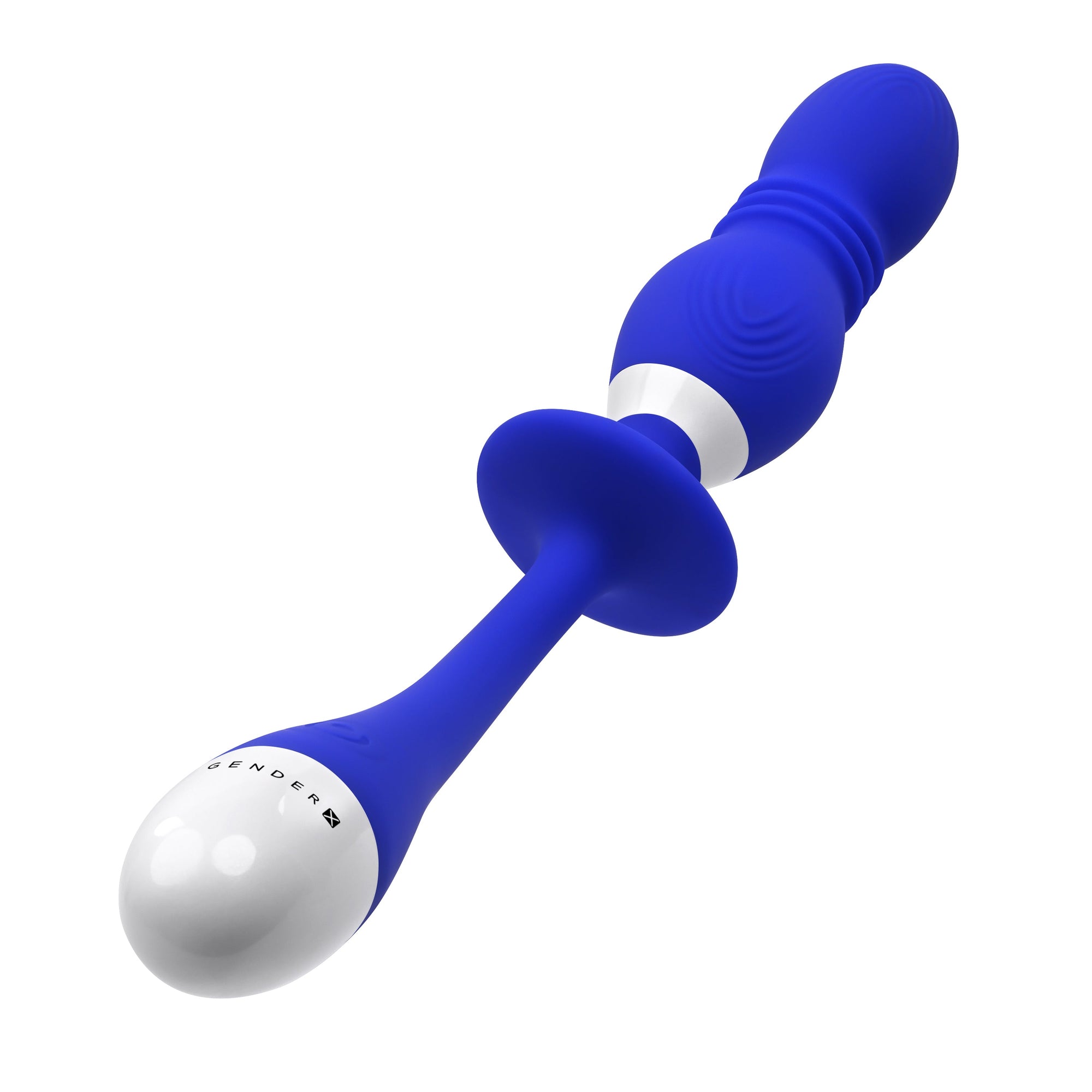 Evolved - Gender X Play Ball Thrusting Egg Vibrator (Biru)