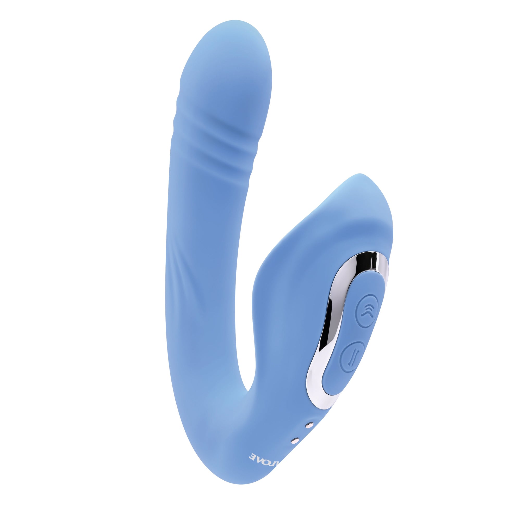 Evolved - Ketuk dan Dorong Vibrator Lengkung (Biru)