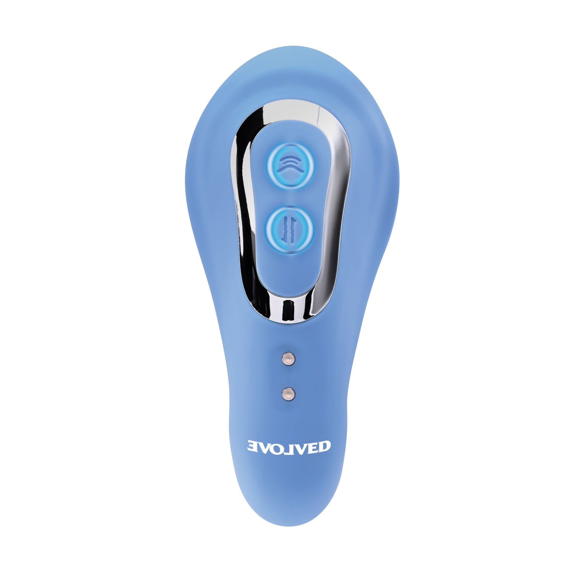 Evolved - Tap and Thrust Curved Vibrator (Blue)