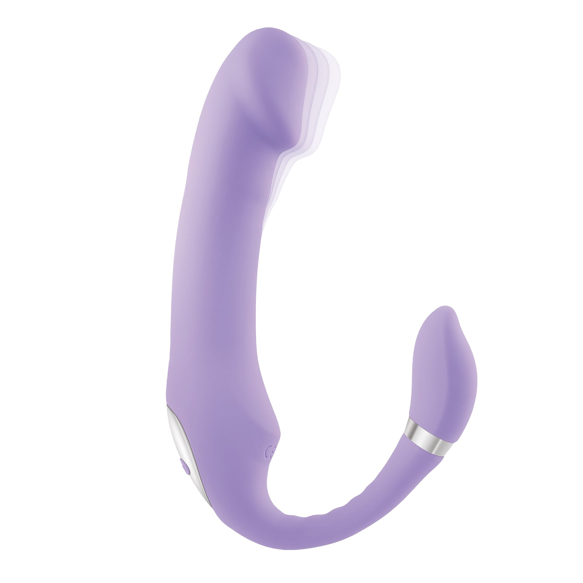 Evolved - Gender X Orgasmic Orchid Vibrator Bentuk C yang Dapat Ditekuk (Ungu)