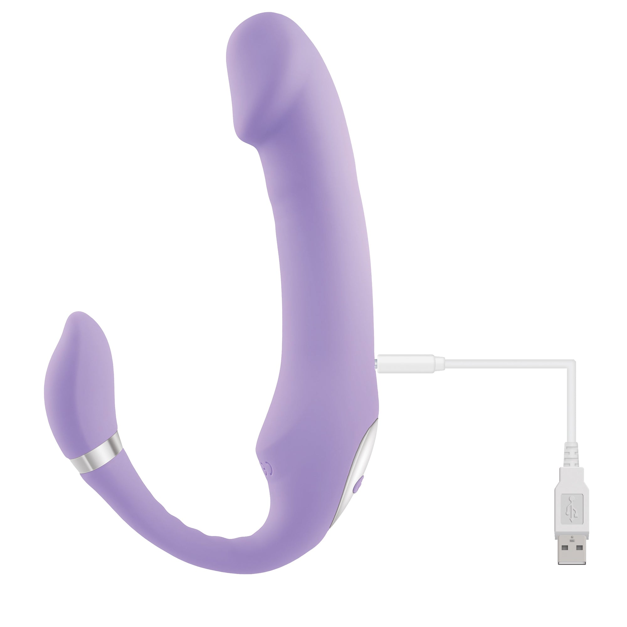 Evolved - Gender X Orgasmic Orchid Vibrator Bentuk C yang Dapat Ditekuk (Ungu)