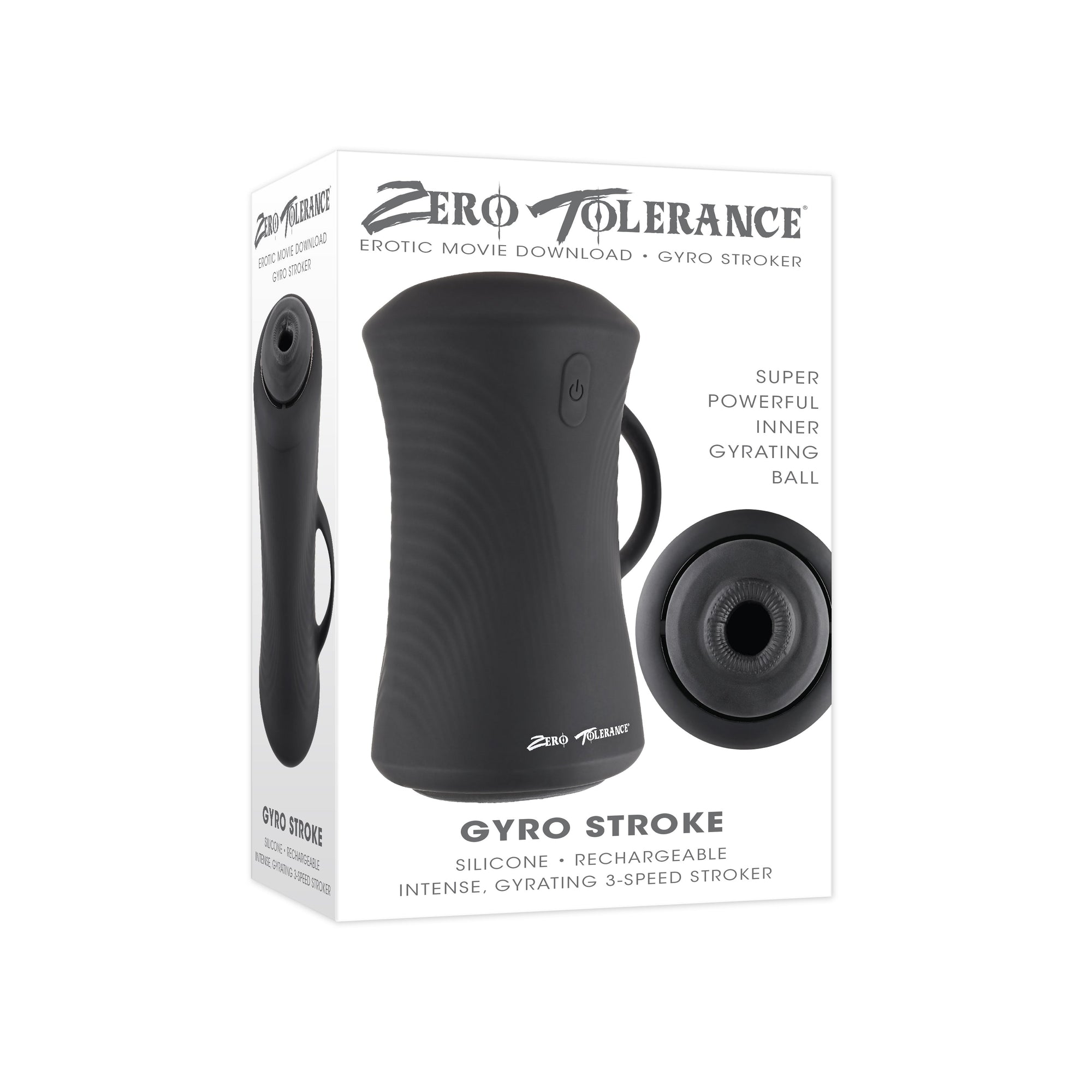 Zero Tolerance - Máy thủ dâm Gyro Stroke có thể sạc lại Gyrating Stroker (Màu đen)